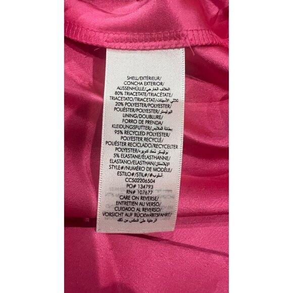 Alice + Olivia Wild pink Kiro Satin Slip dress size 2 NWOT - Picture 10 of 10